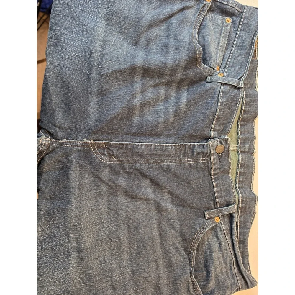 Levis 559 Mens Relaxed Straight Leg Blue Denim Jeans Size 42x32 Pants Stretch